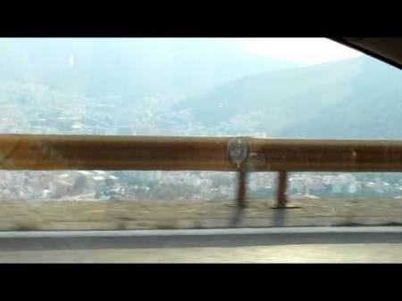 Дорога из Будвы в Цетине в Черногории Видео